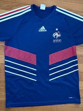 rance 2010 World Cup Home Soccer Football Jersey Adidas Men’s Climalite Small